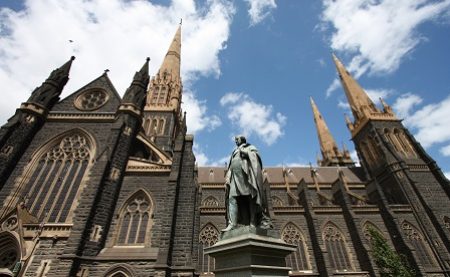 St. Patrick's Cathedral in Melbourne, Victoria, Australia. Roman Catholic church.